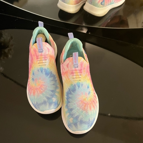 GIRLS SIZE 2 Sketchers Ultra Flex - Groovin Vibe Shoes - Picture 4 of 13